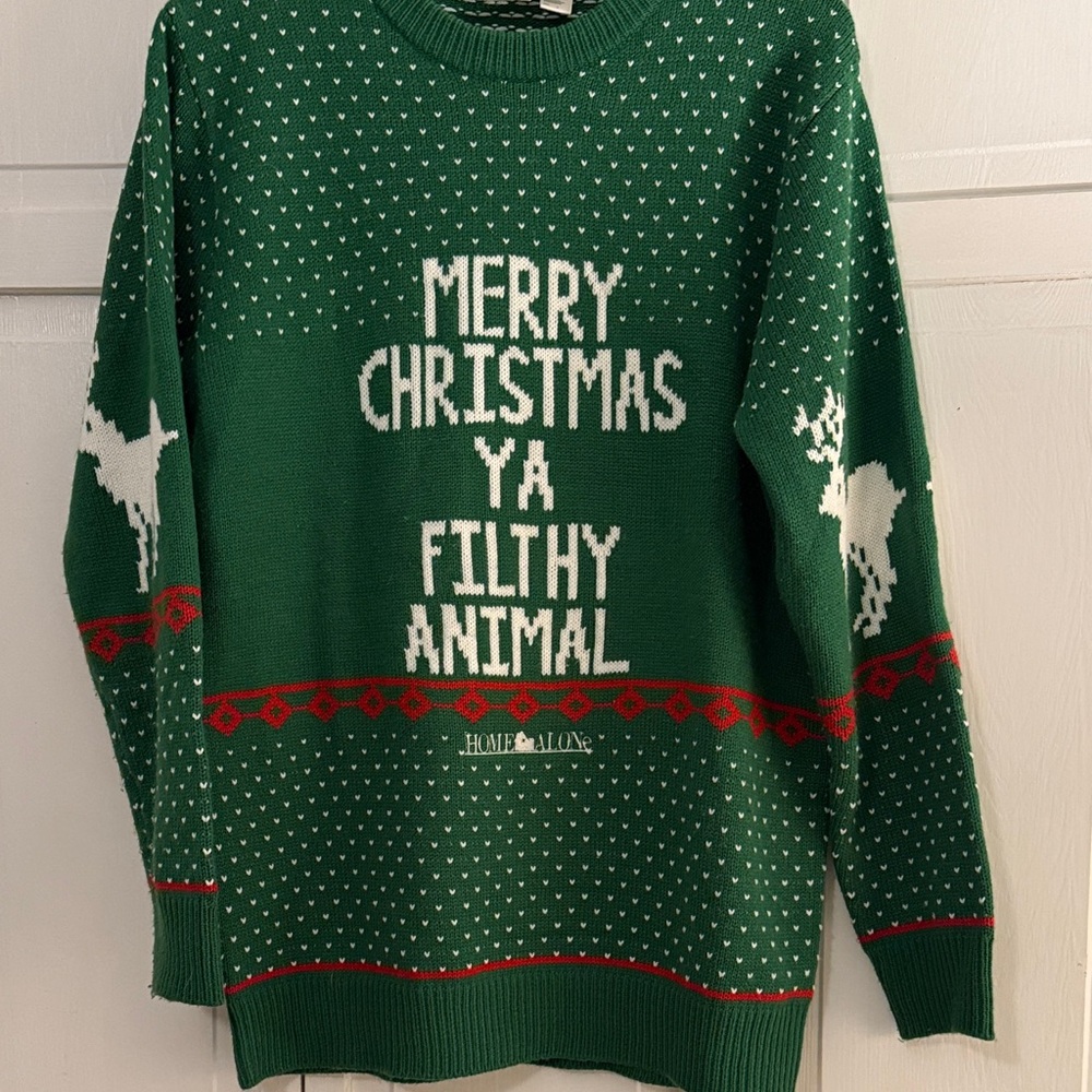Festive Green Holiday Sweater